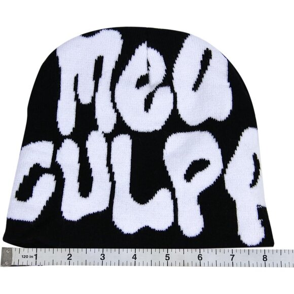 HYOUT Crochet Beanie Hats Winter‎ Skull Caps, Mea Beanies Culpa - Size OS - Picture 4 of 7